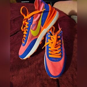 Nike Pink and Blue Athletic Sneakers